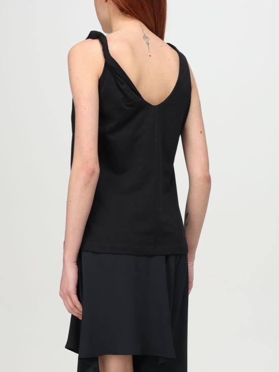 25FW 페데리카 토시 민소매 티셔츠 42653418 29 Black - FEDERICA TOSI