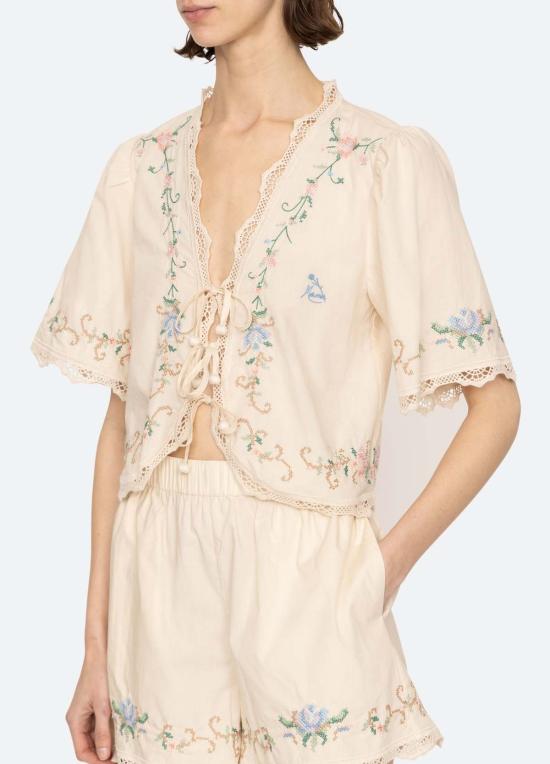  씨뉴욕 언더웨어 씨뉴 에드위나 마마 PJ 세트 크림 - SEA NY