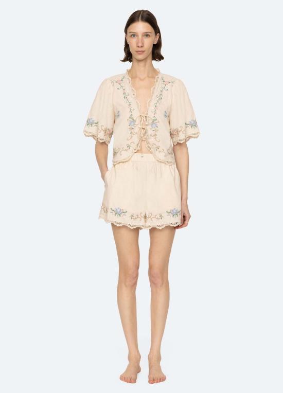  씨뉴욕 언더웨어 씨뉴 에드위나 마마 PJ 세트 크림 - SEA NY