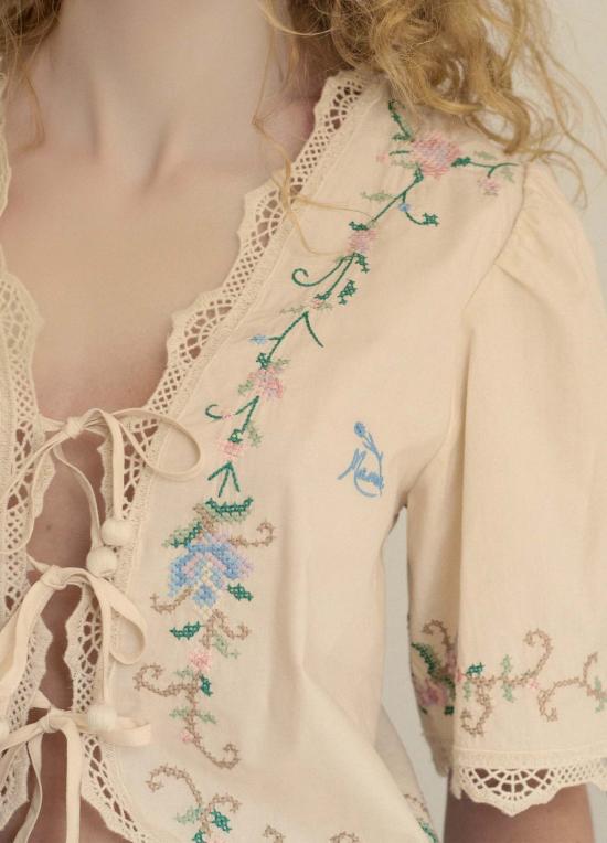  씨뉴욕 언더웨어 씨뉴 에드위나 마마 PJ 세트 크림 - SEA NY