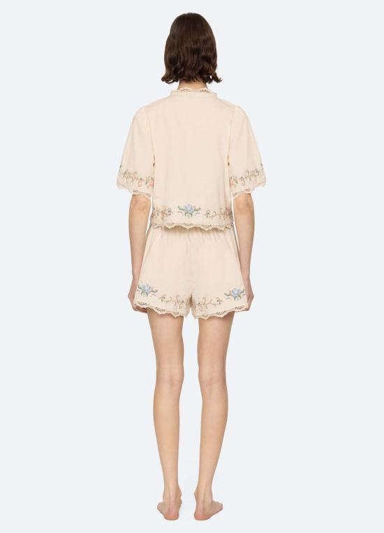  씨뉴욕 언더웨어 씨뉴 에드위나 마마 PJ 세트 크림 - SEA NY