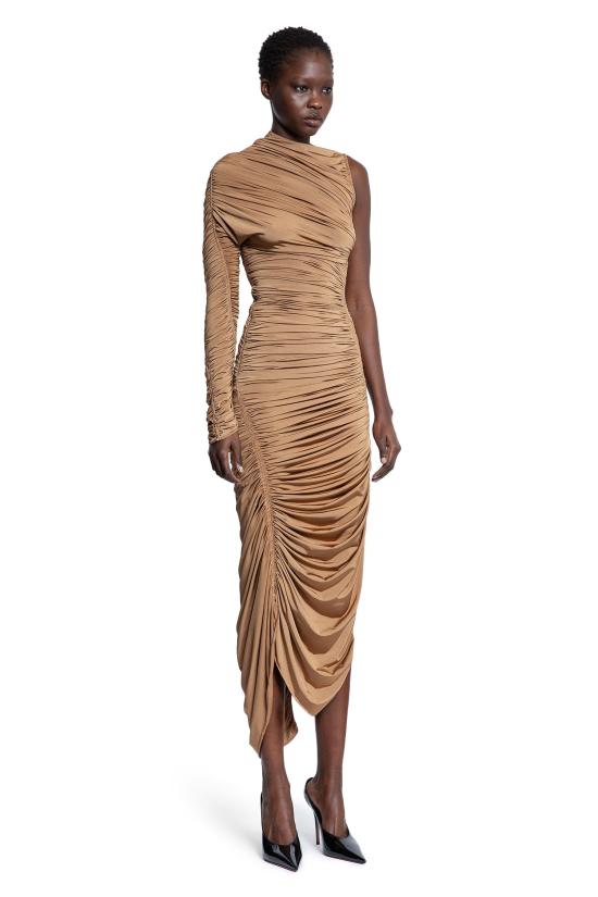  뮈글러 롱 원피스 25S3RO16656889098 Beige - MUGLER