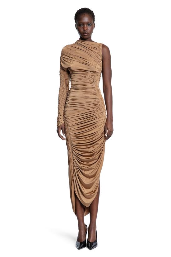  뮈글러 롱 원피스 25S3RO16656889098 Beige - MUGLER