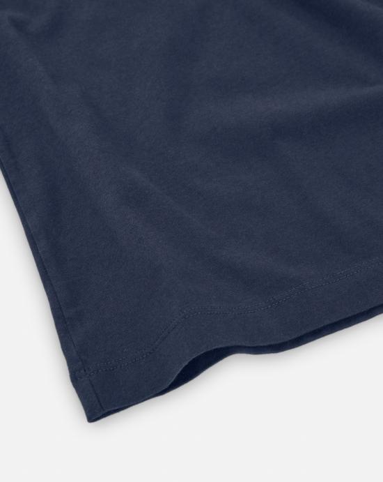 24FW 메종키츠네 칠랙스 폭스 패치 레귤러 티셔츠  LM00110KJ0008 P476 Ink blue - MAISON KITSUNE