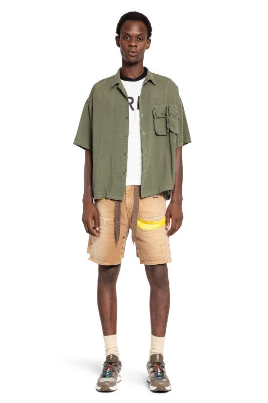  캐피탈 반팔 셔츠 EK702SSKHAKI Green - KAPITAL