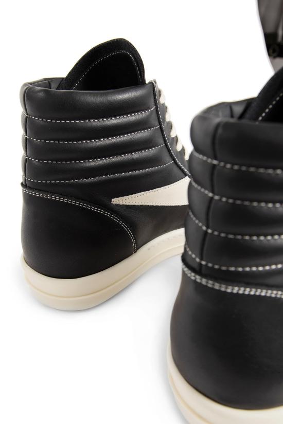  릭 오웬스 슈즈 RU02D6896LCOLVS911 Black White - RICK OWENS