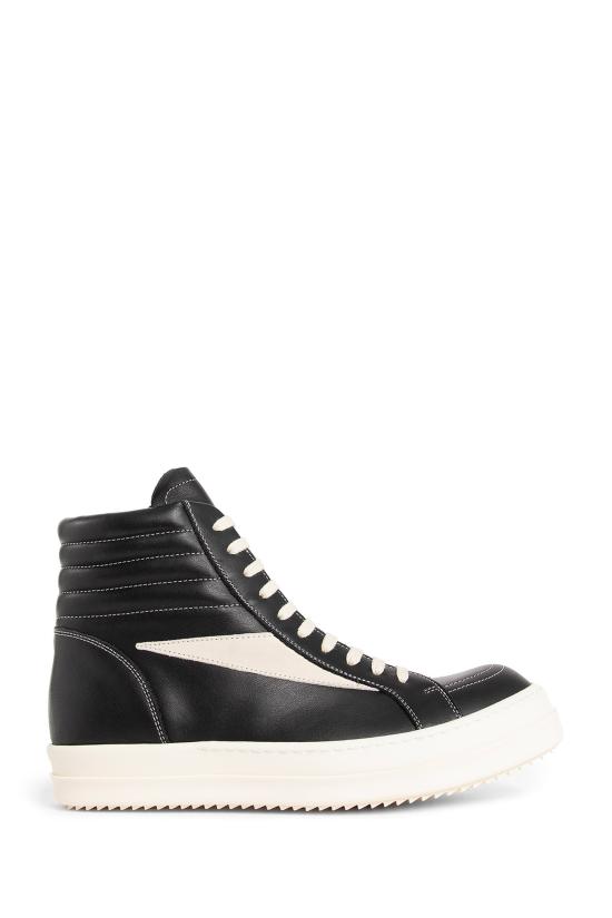  릭 오웬스 슈즈 RU02D6896LCOLVS911 Black White - RICK OWENS