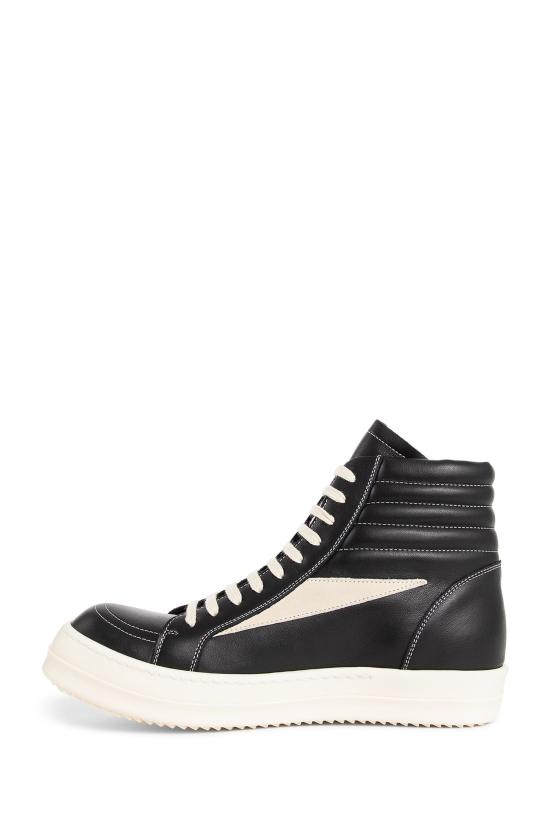  릭 오웬스 슈즈 RU02D6896LCOLVS911 Black White - RICK OWENS