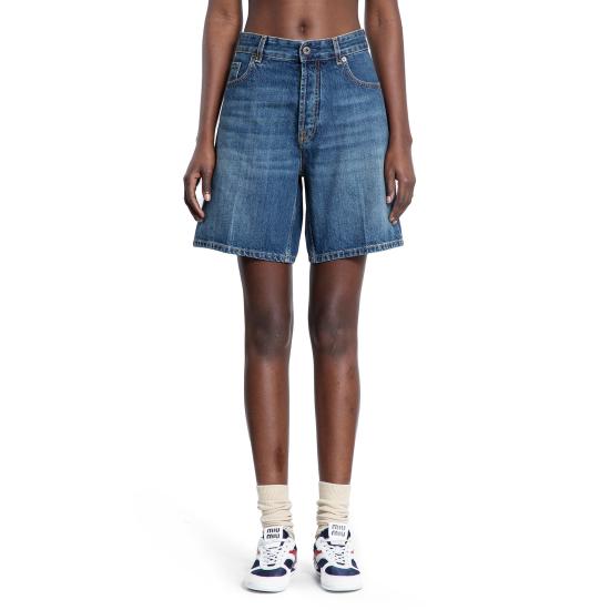  미우미우 숏팬츠 GWP5561568F0008 Blue