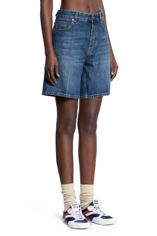  미우미우 숏팬츠 GWP5561568F0008 Blue - MIU MIU