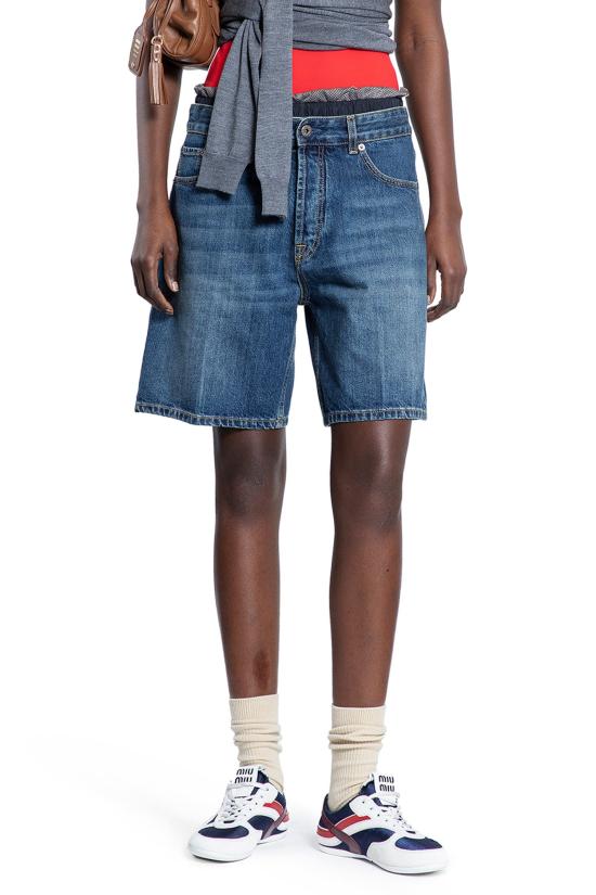  미우미우 숏팬츠 GWP5561568F0008 Blue - MIU MIU