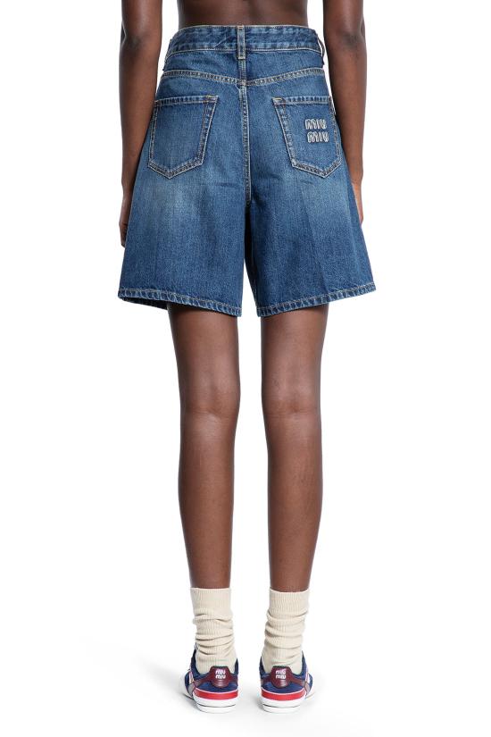  미우미우 숏팬츠 GWP5561568F0008 Blue - MIU MIU