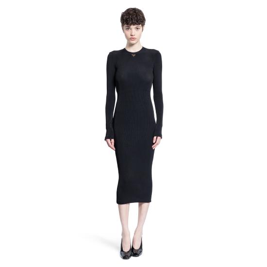  프라다 롱 원피스 3360316S9F0002 Black