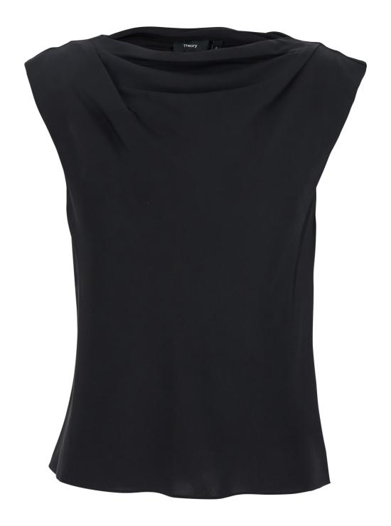  띠어리 블라우스 P0302504 001 BLACK DOM