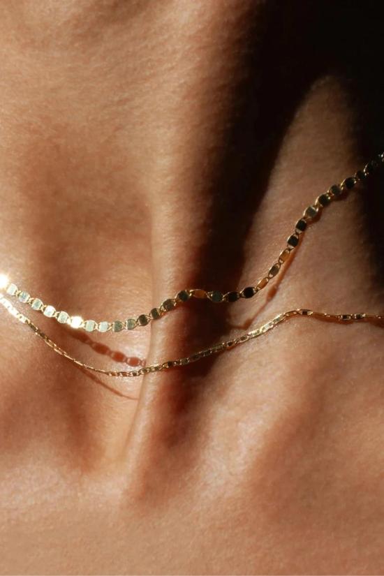  로렌 스튜어트 목걸이/팬던트 베이비 솔 발렌티노 목걸이 10kt 옐로우 골드 - LOREN STEWART