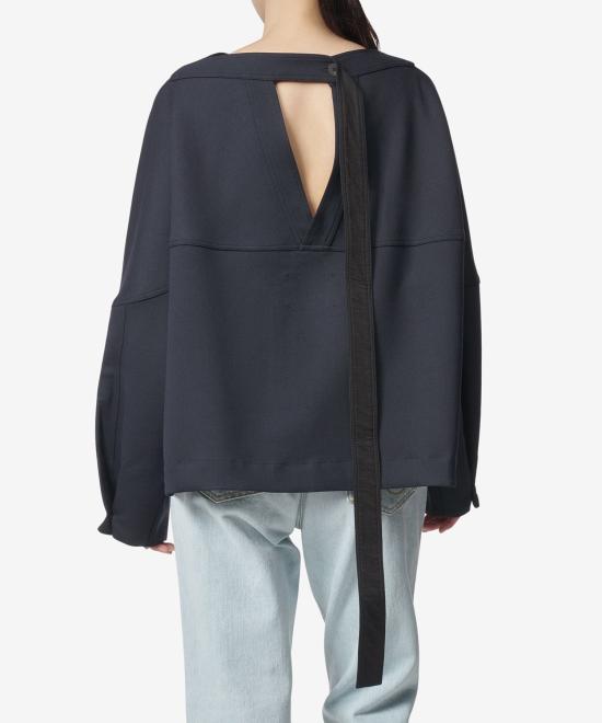  스튜디오 니콜슨 긴팔 티셔츠 VELHOSNWDARKESTNAVY DOM - STUDIO NICHOLSON