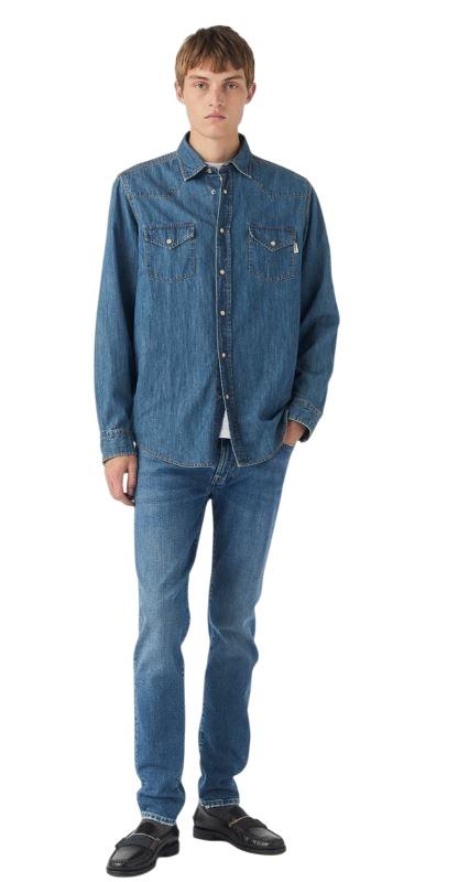  로이로져스 데님 팬츠 RRU110CE08 999 BLU BLUE - ROY ROGER'S