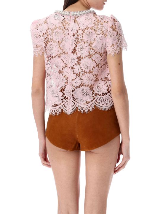 25SS 셀프 포트레이트 탑 SS25049TP PINK - SELF PORTRAIT