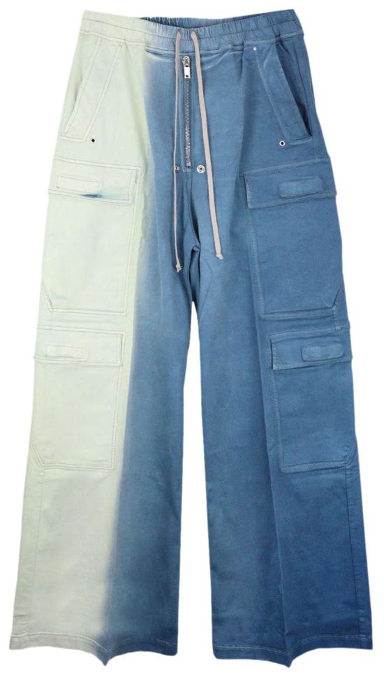  릭 오웬스 데님 팬츠 Drkshdw By Rick Owens 더블 카고 점보 벨라스  치약 디그레이드