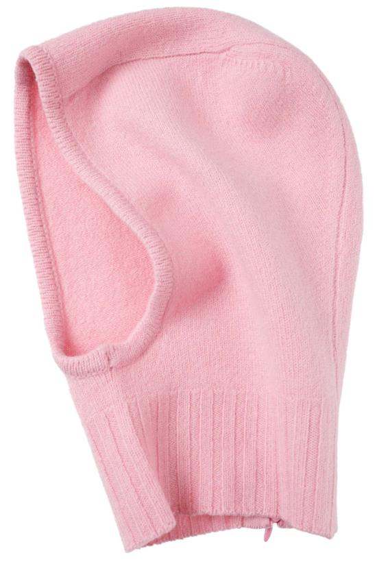  질샌더 이어플랩 캡 질 샌더 심리스 니트 발라클라바 핑크 - JIL SANDER
