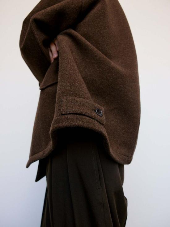  르메르 트렌치 코트 디스패치 피코트 브라운 - LEMAIRE