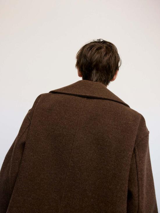  르메르 트렌치 코트 디스패치 피코트 브라운 - LEMAIRE