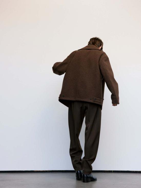  르메르 트렌치 코트 디스패치 피코트 브라운 - LEMAIRE