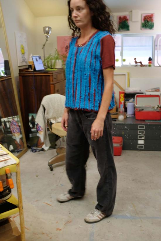  베클리나 반팔 티셔츠 Beklina Mona 셔츠 Umber/Parrot - BEKLINA