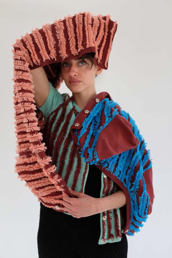  베클리나 반팔 티셔츠 Beklina Mona 셔츠 Umber/Parrot - BEKLINA