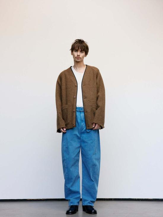  르메르 자켓 브라운 소프트 울 알파카 라글란 재킷 라이너 - LEMAIRE