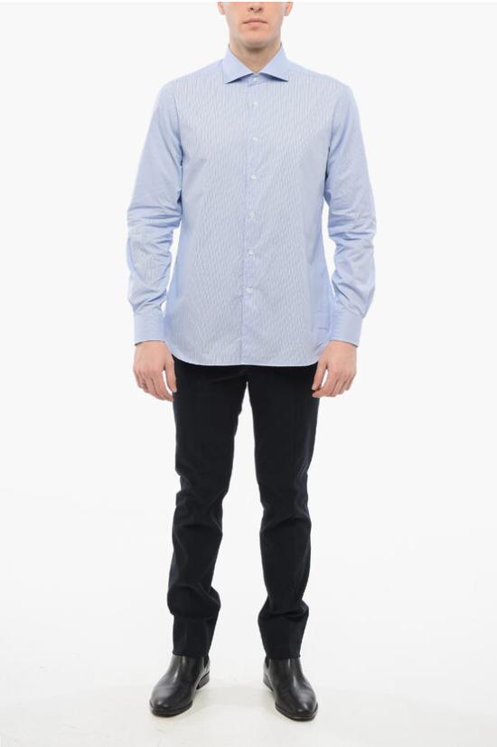  꼬르넬리아니 긴팔 셔츠 94P102 2281749 003 Blue - CORNELIANI