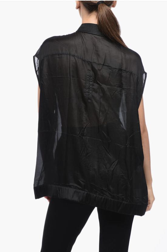  릭 오웬스 블라우스 RP01D2243SH09 Black - RICK OWENS