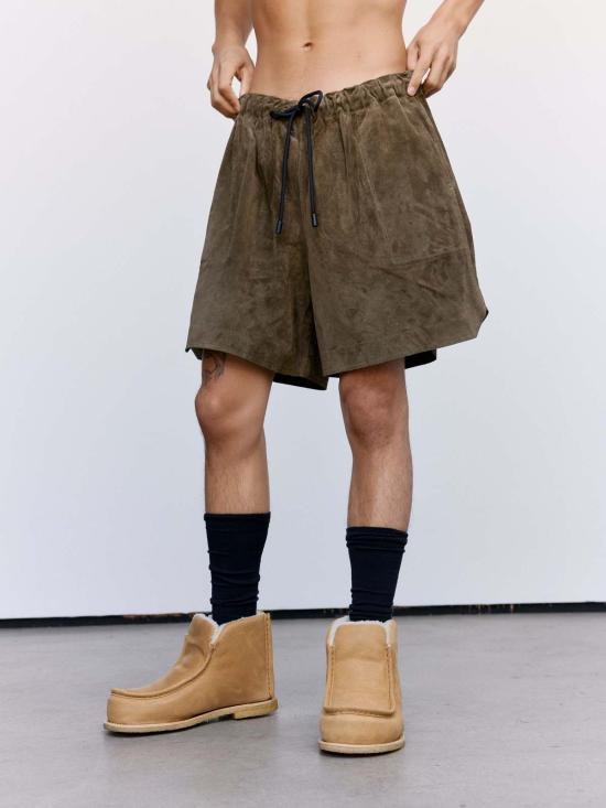  JW앤더슨 숏팬츠 JW 앤더슨 드로스트링 반바지 카키