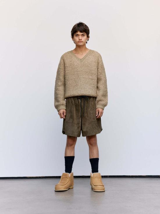  JW앤더슨 숏팬츠 JW 앤더슨 드로스트링 반바지 카키 - JW ANDERSON