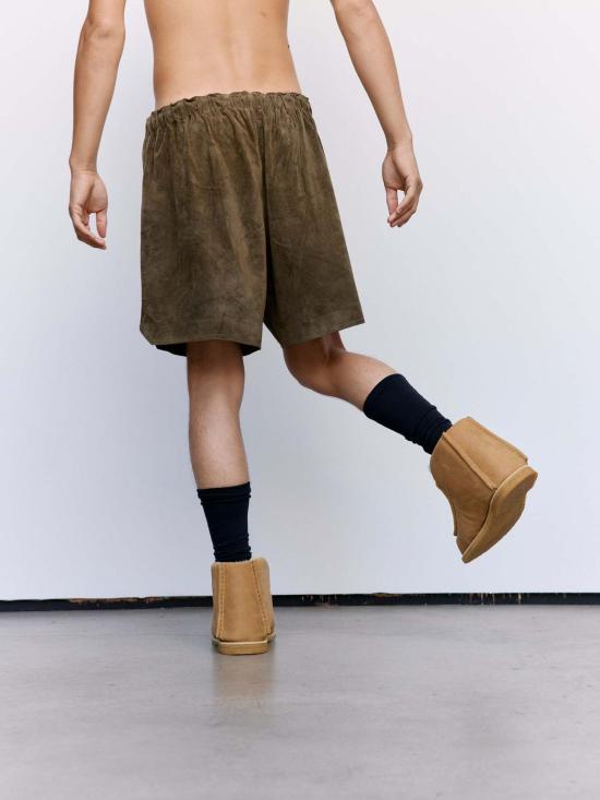  JW앤더슨 숏팬츠 JW 앤더슨 드로스트링 반바지 카키 - JW ANDERSON