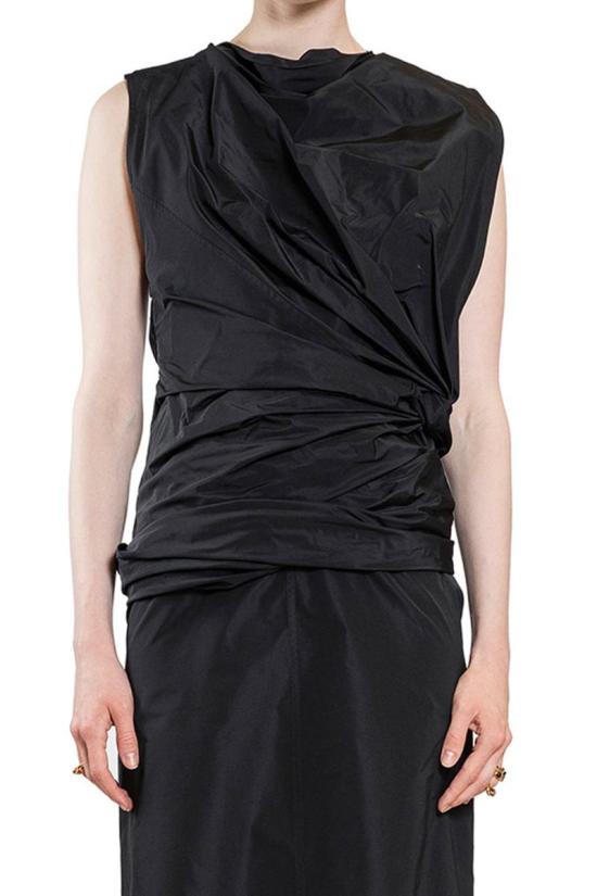 25SS 질샌더 숏 원피스 J02CT0449J70005 001 Black