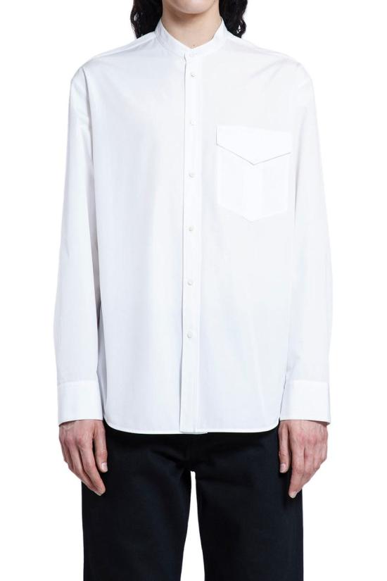 25FW 질샌더 긴팔 셔츠 J24DL0112J45001 100 WHITE