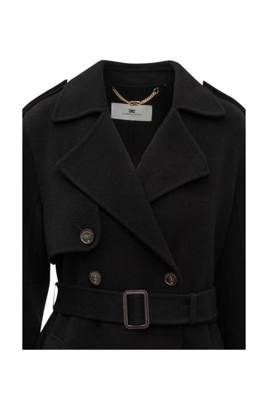24FW 엘리자베타프랜치 코트 CP57D46E2V820 Black - ELISABETTA FRANCHI