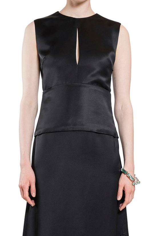 25SS 질샌더 숏 원피스 J01CT0230J65289 001 Black