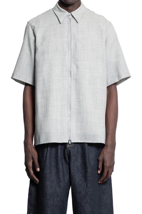 25SS 스튜디오 니콜슨 반팔 셔츠 METHODSNM1339 ICEMELANGE GREY