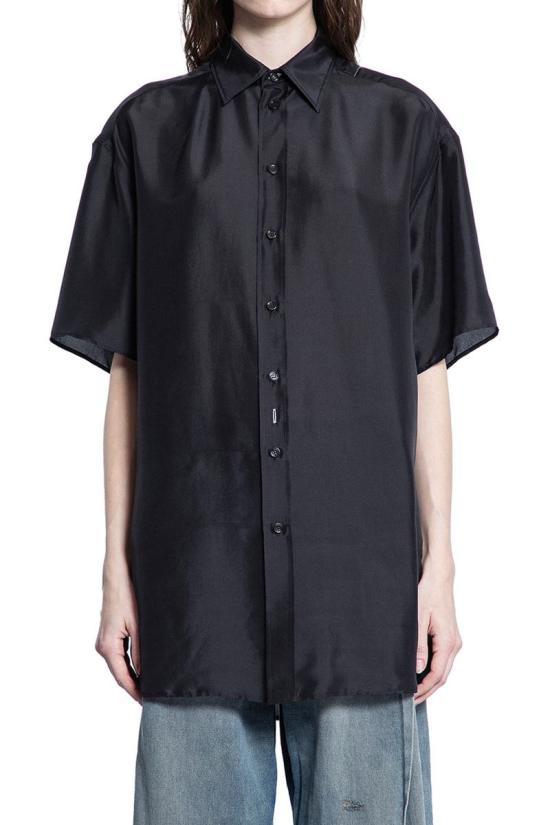 25SS MM6 메종마르지엘라 블라우스 S52NF0013M35244 900 Black