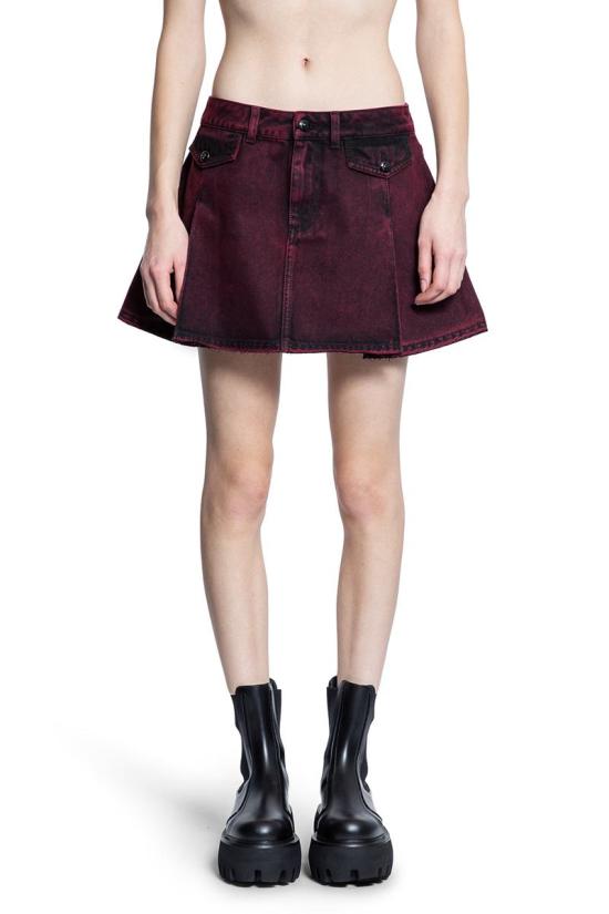 25SS 알렉산더 맥퀸 스커트 817637QMAC0 6136 RED