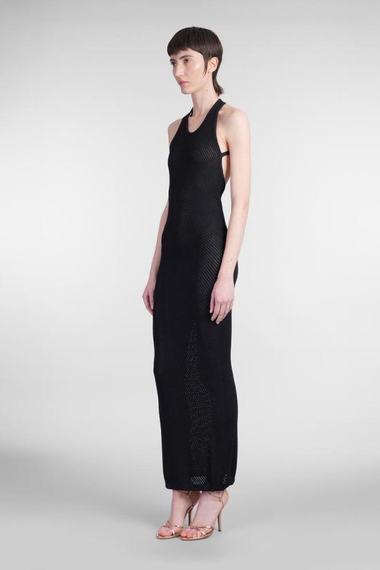 25SS 라니우스 롱 원피스 417577 S5LAWOKD177 Black - LANEUS