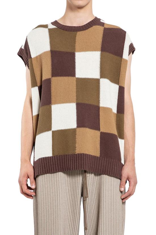 25SS 송포더뮤트 베스트 251UKT021 CHCKMLT MULTICOLOR