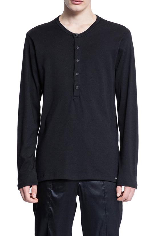 25SS 톰포드 긴팔 티셔츠 T4M151040 002 Black