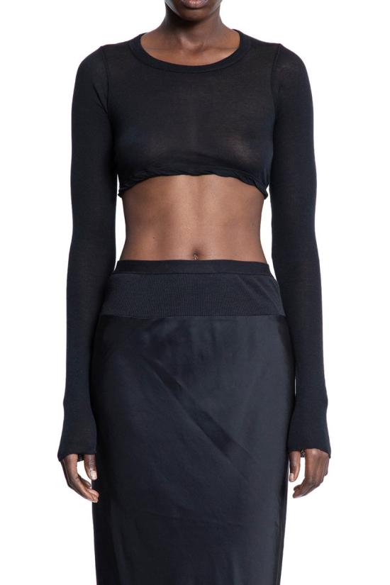 25SS 릭 오웬스 긴팔 티셔츠 RP01E7220UC 09 Black