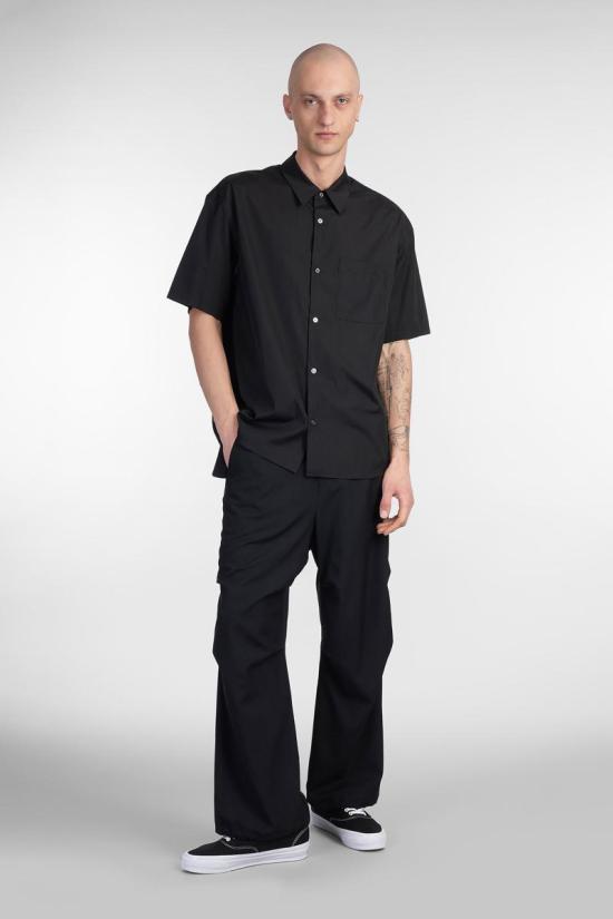 25SS 어태치먼트 반팔 셔츠 417681 AS51 031 Black - ATTACHMENT