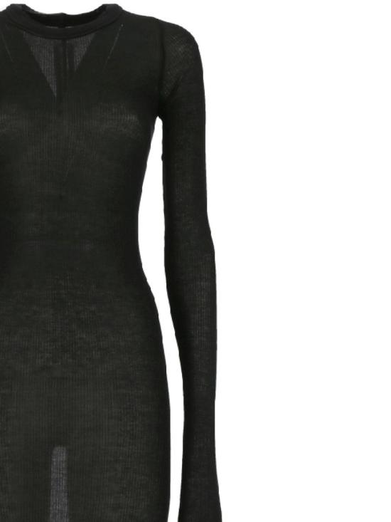 25SS 릭 오웬스 미디 원피스 RP02D3546RC 09 Black - RICK OWENS