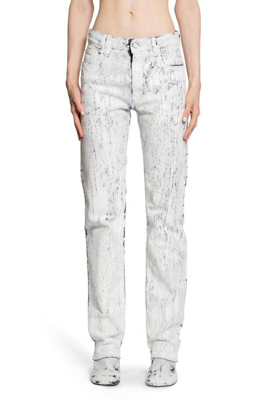 25SS MM6 메종마르지엘라 데님 팬츠 S62LB0185M30028 961 WHITE