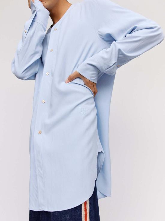  웨일즈보너 긴팔 셔츠 웨일즈 보너 웨이브  스카이 블루